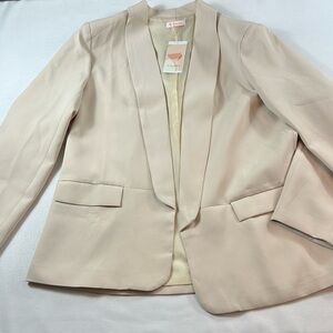 Womens Light Khaki Blazer
